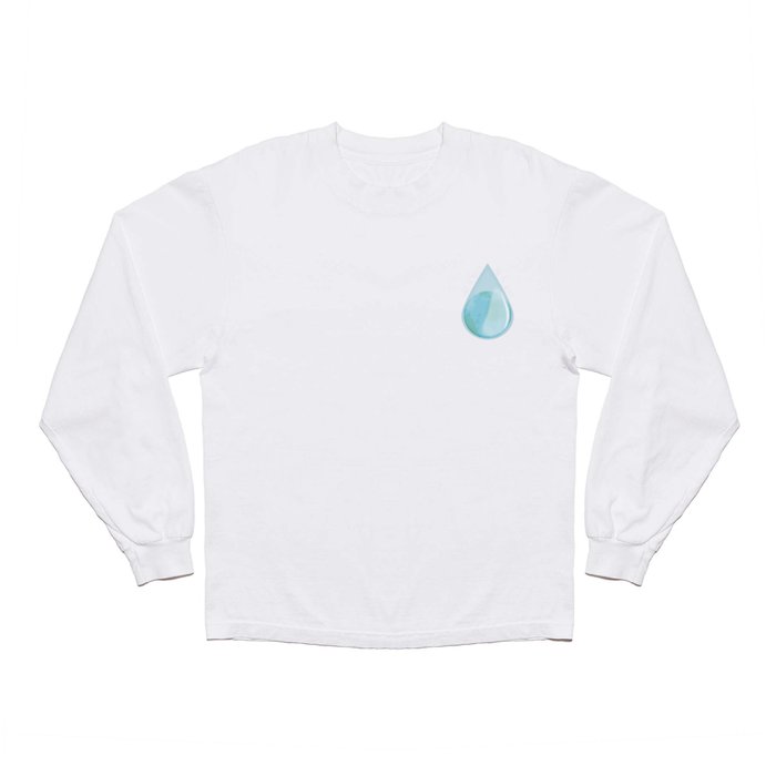 Save the water, Save the world Long Sleeve T Shirt by Ana Montaño