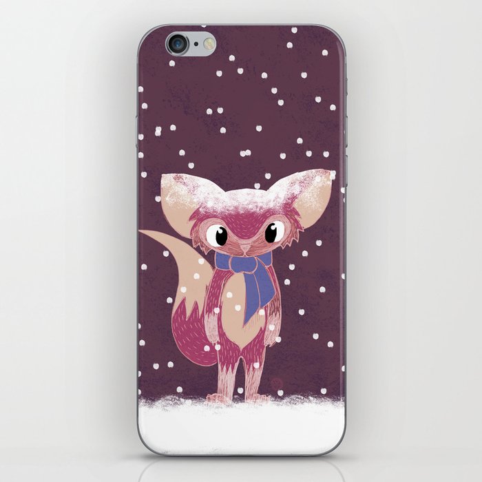 The Fox in the Snow iPhone Skin