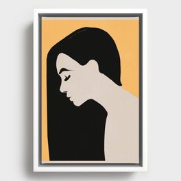 Girl Portrait Framed Canvas