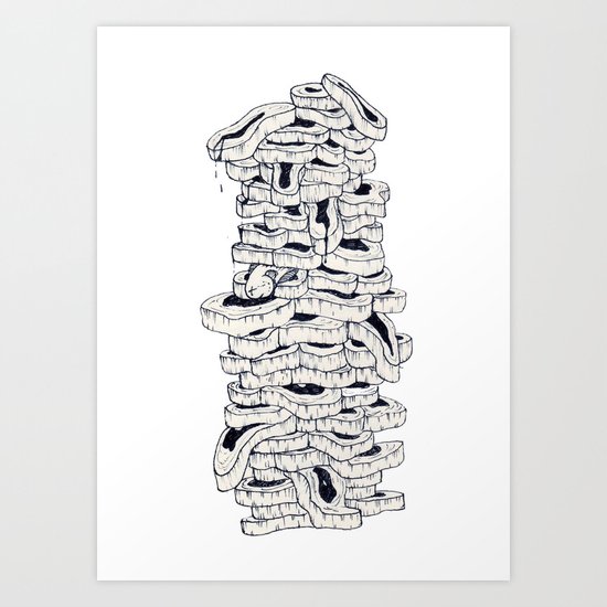 mass meat Art Print