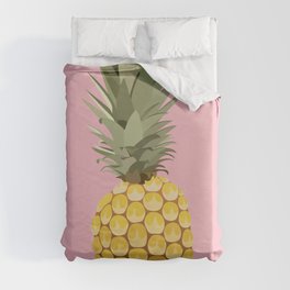 Pink Pineapple Duvet Cover