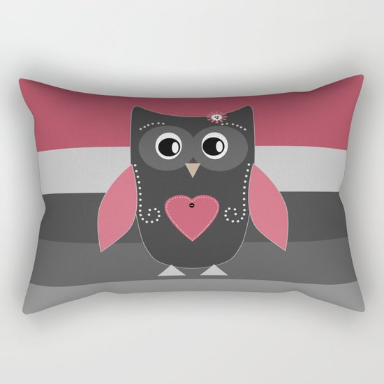 Wonderful owl . Pillow . Rectangular Pillow