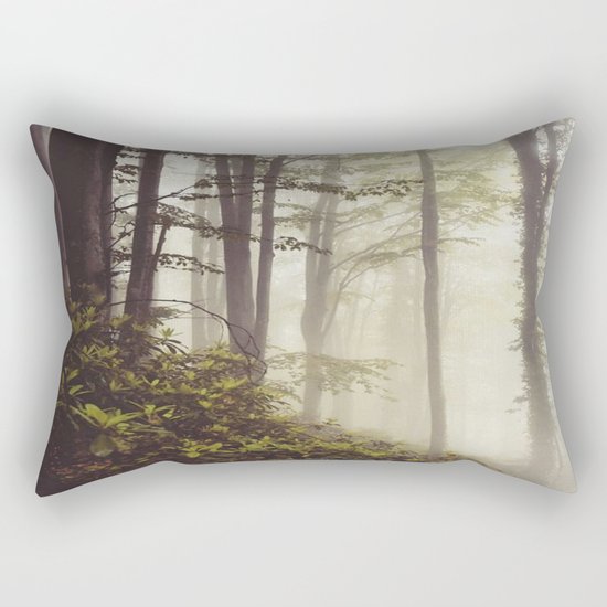 misty forest Rectangular Pillow