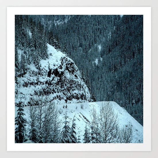 The Road Curves Upward Art Print