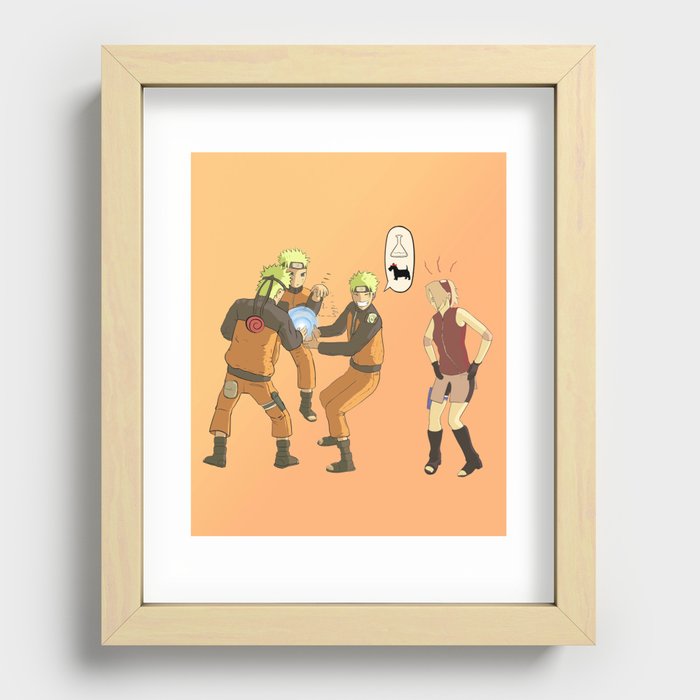 Naruto Science Recessed Framed Print