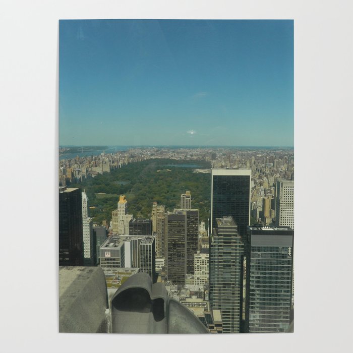 Central Park Aerial View Poster