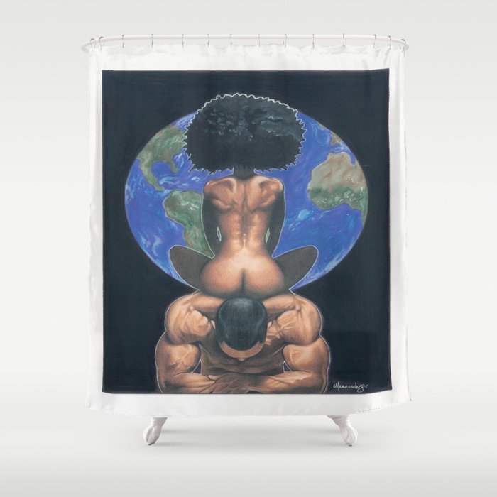 Give you the World Shower Curtain