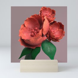 Bouquet of flowers. 3D render Mini Art Print