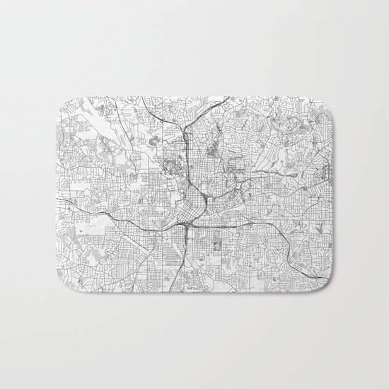 Atlanta Map Line Bath Mat