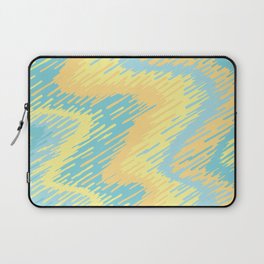 Abstract swirls pattern, Line abstract splatter Digital Illustration Background Laptop Sleeve