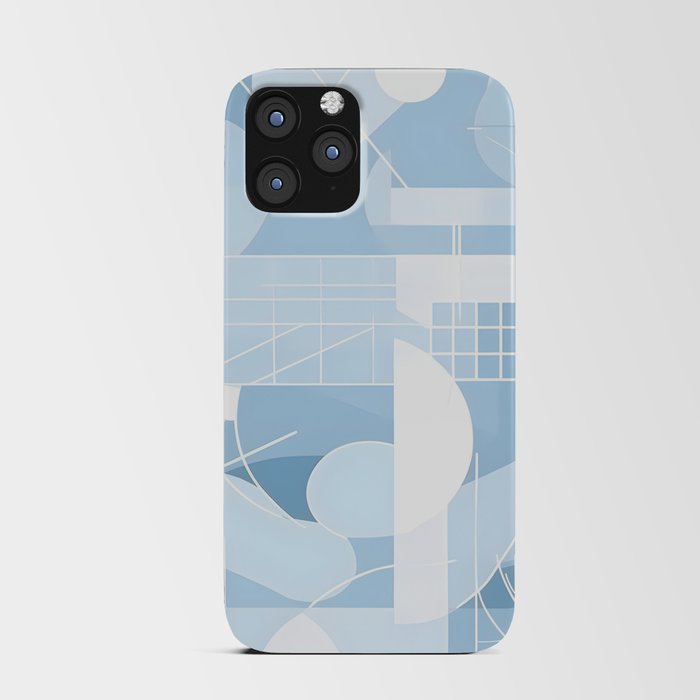 Soothing Shapes - Geometric Blue iPhone Card Case