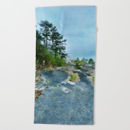 Stones and Mountains Beach Towel