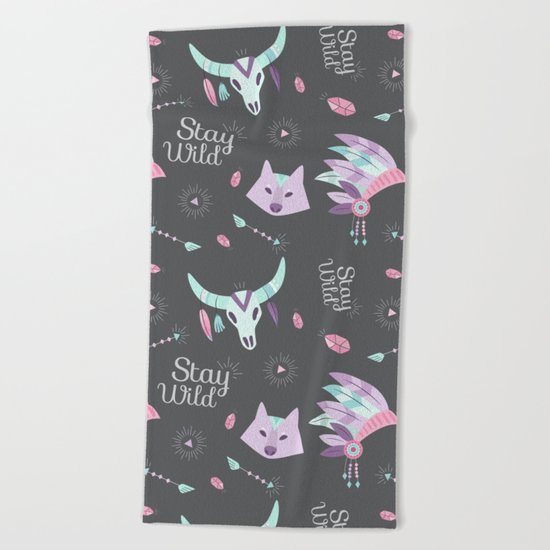 STAY WILD Beach Towel