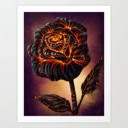 Volcano Rose Art Print