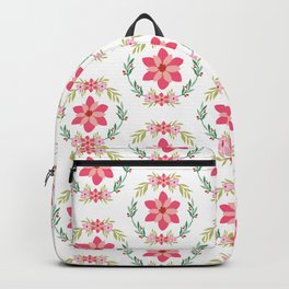 Vintage Floral Pattern #flowers #natural pink flowers pattern  Backpack