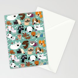 Happy dogs Stationery Cards