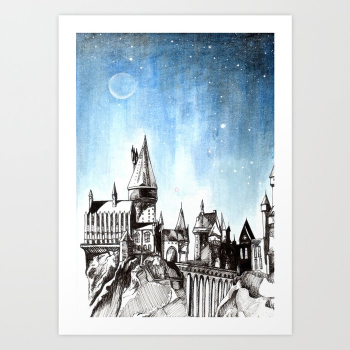 Hogwarts Castle Art Print by Chasity Bleu | Society6