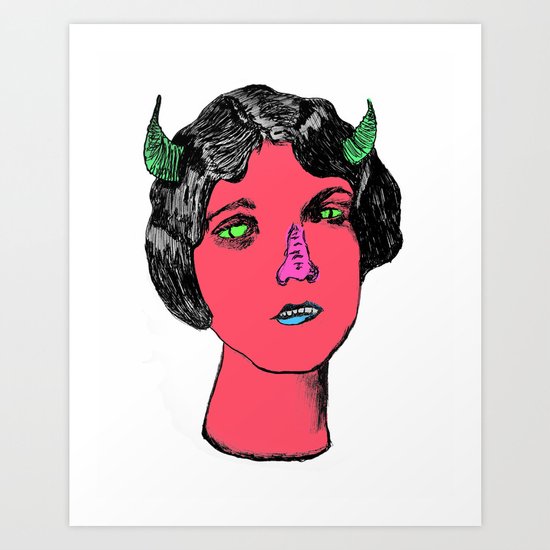 1922 Lila Lee portrait color Art Print
