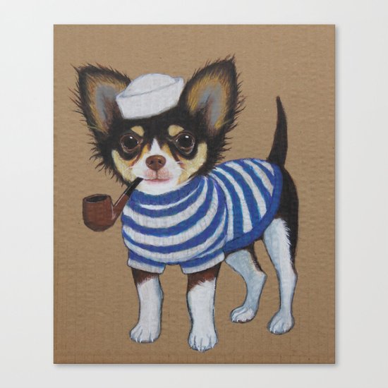 Chihuahua - Sailor Chihuahua Canvas Print
