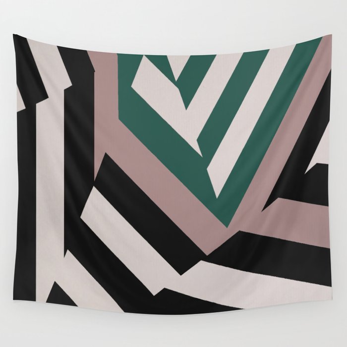 ASDIC/SONAR Dazzle Camouflage Graphic Design Wall Tapestry