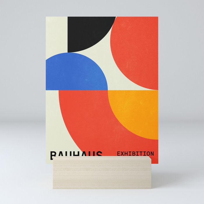 BAUHAUS 02: Exhibition 1923 | Mid Century Series  Mini Art Print