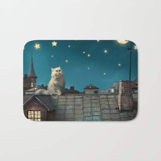 Star Cat Bath Mat