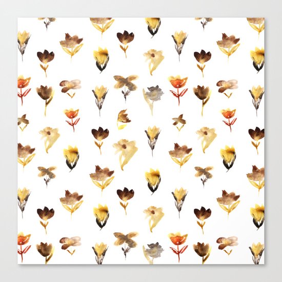 The beauty of dry flowers Canvas Print