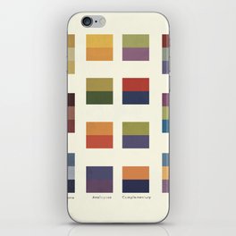 Re-make of Plate IV Harmonies from The Color of Life by Arthur G. Abbott, 1947 (interpretation, no text) iPhone Skin