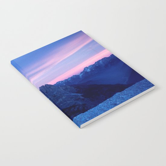 Romantic Sunset in the Snowy Mountains #2 #art #society6 Notebook