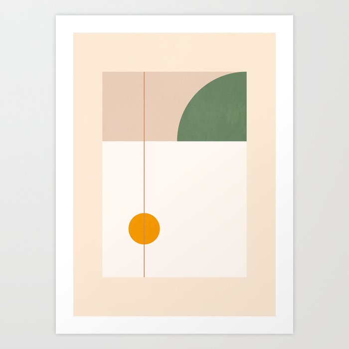 Minimal Geometric Shapes 28 Art Print