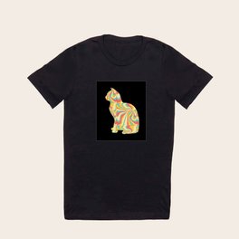 Colorful Retro Vintage Cat T Shirt