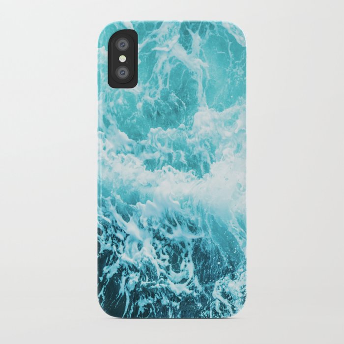 perfect sea waves iphone case