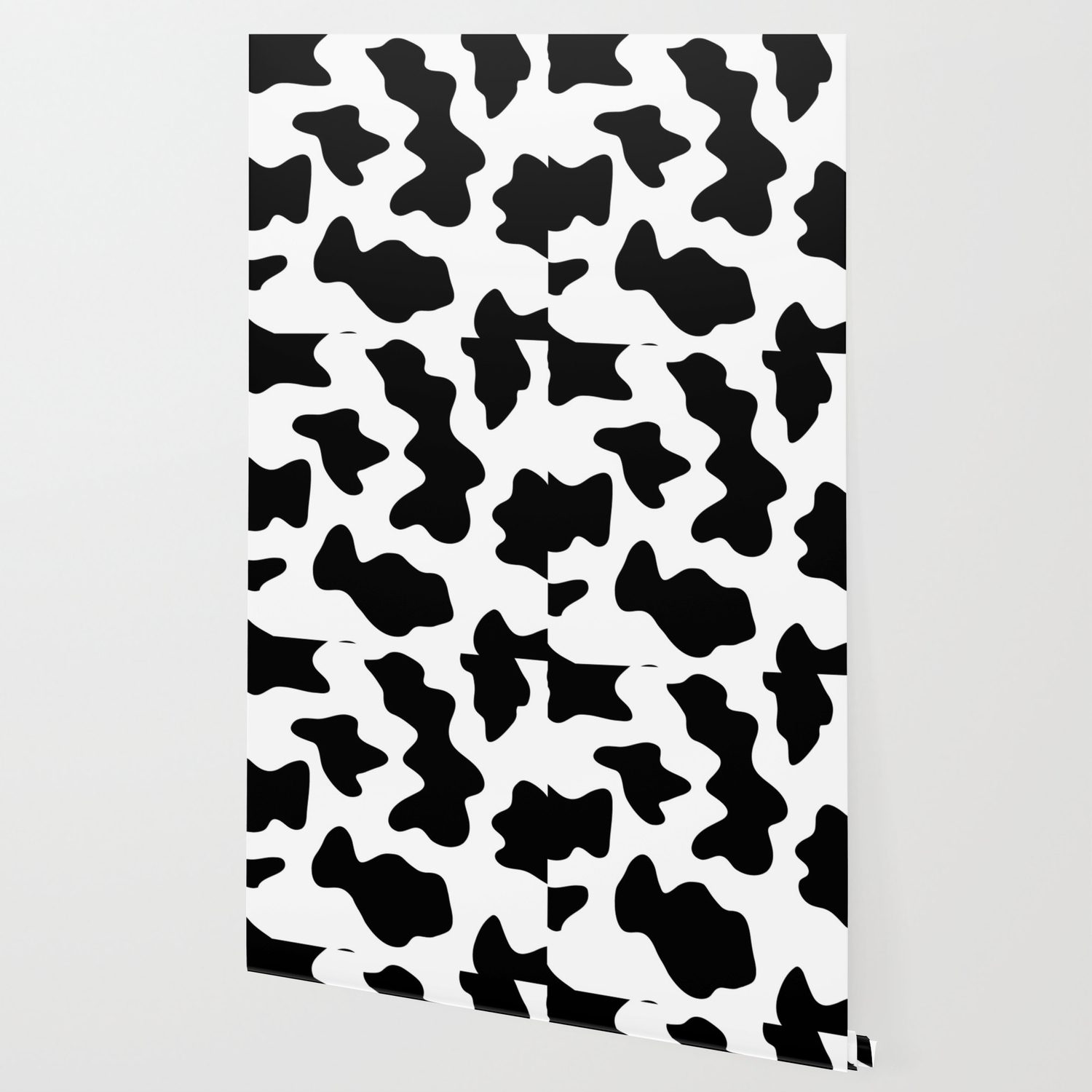Black And White Ranch Farm Animal Cowhide Western Country Cow