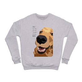 Golden Retriever dog love Crewneck Sweatshirt