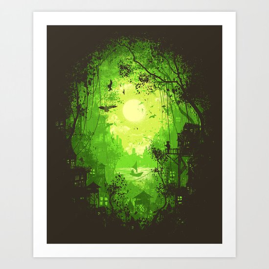 Autumn Green Art Print