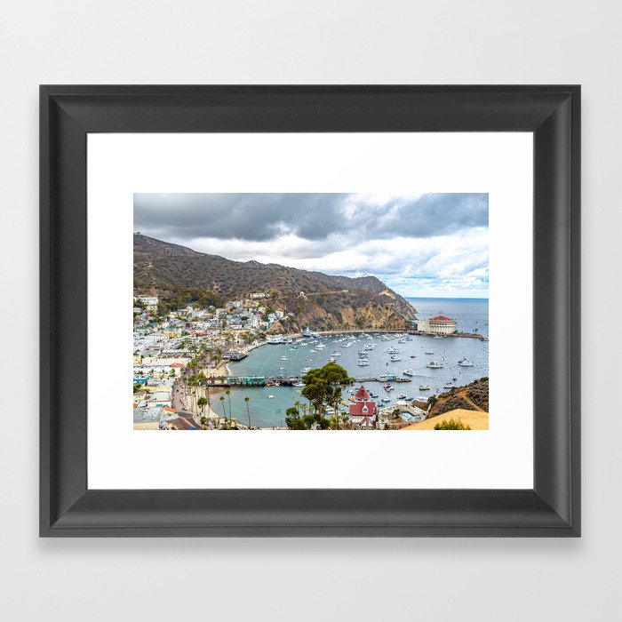 Catalina from above Framed Art Print