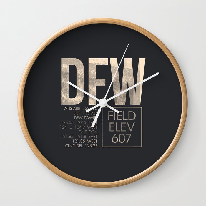 DFW Wall Clock