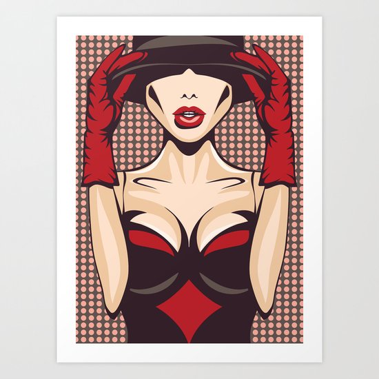 Pop Up Girl Art Print