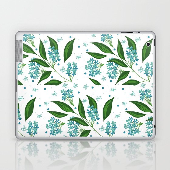 Forget Me Not Flowers Laptop & iPad Skin