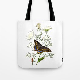 Black Swallowtail Tote Bag