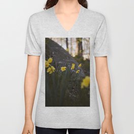 daffodils V Neck T Shirt