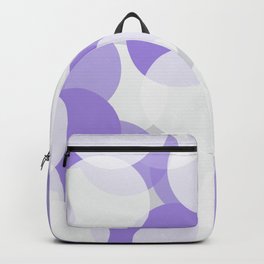 Purple and White Circles Backpack