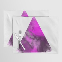 22    Triangle Abstract Watercolor 210901 Digital Minimal Art Ink Fluid Liquid  Placemat