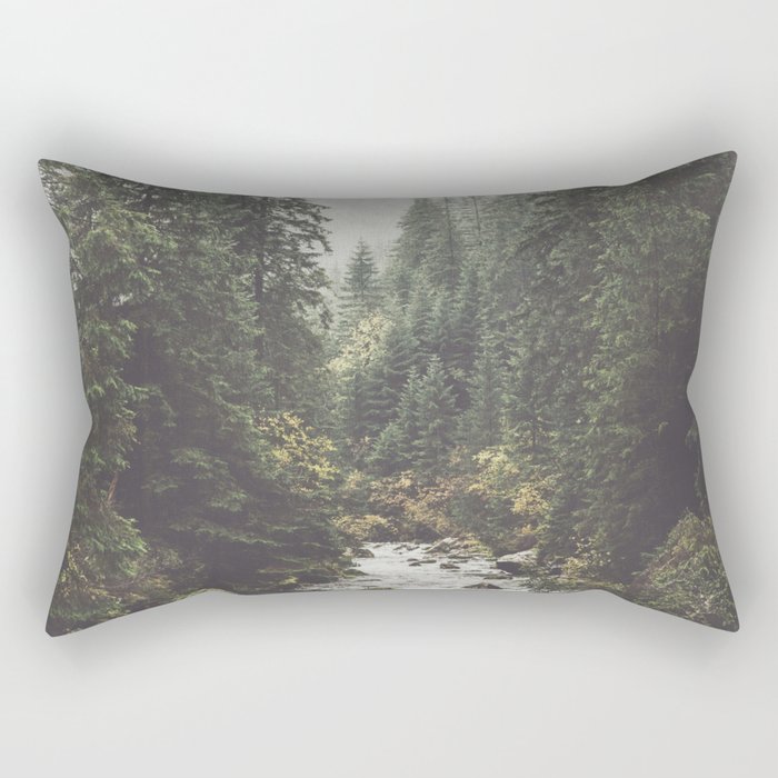 Mountain creek - Landscape and Nature Photography Rectangular Pillow
