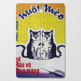 Vietnamese Poster: Breeding Cats to Protect our Crops Cutting Board