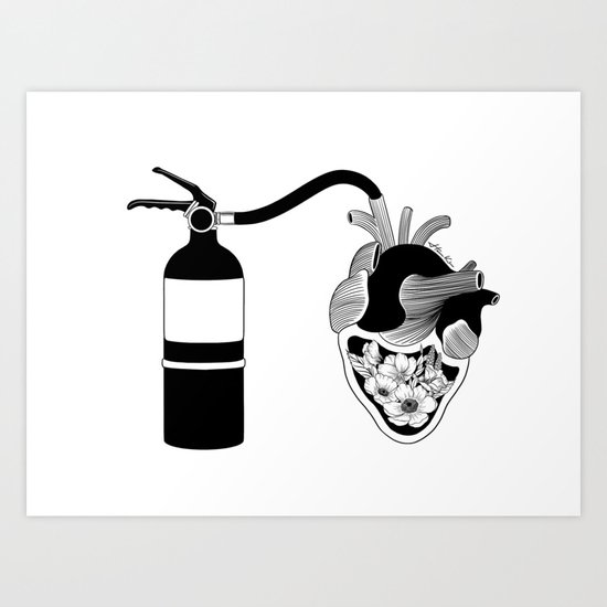 Good Heart, Bad Temper Art Print