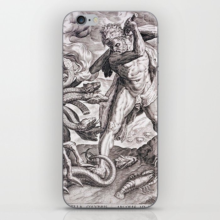 Hercules Killing the Lernean Hydra - Cornelis Cort  iPhone Skin
