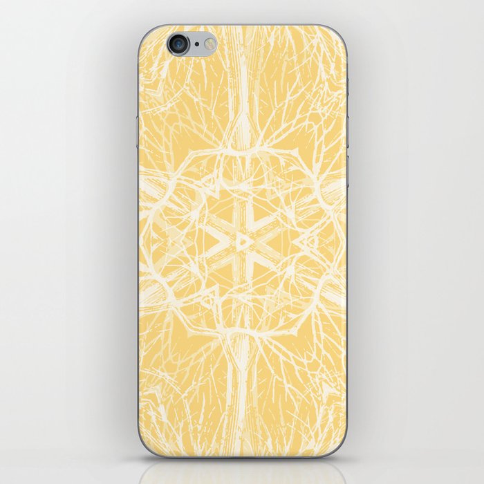 Mysterious trees - yellow iPhone Skin
