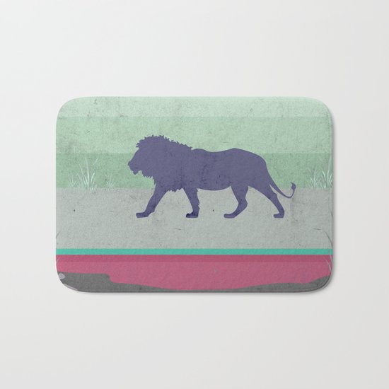 Lions are big kitties Bath Mat