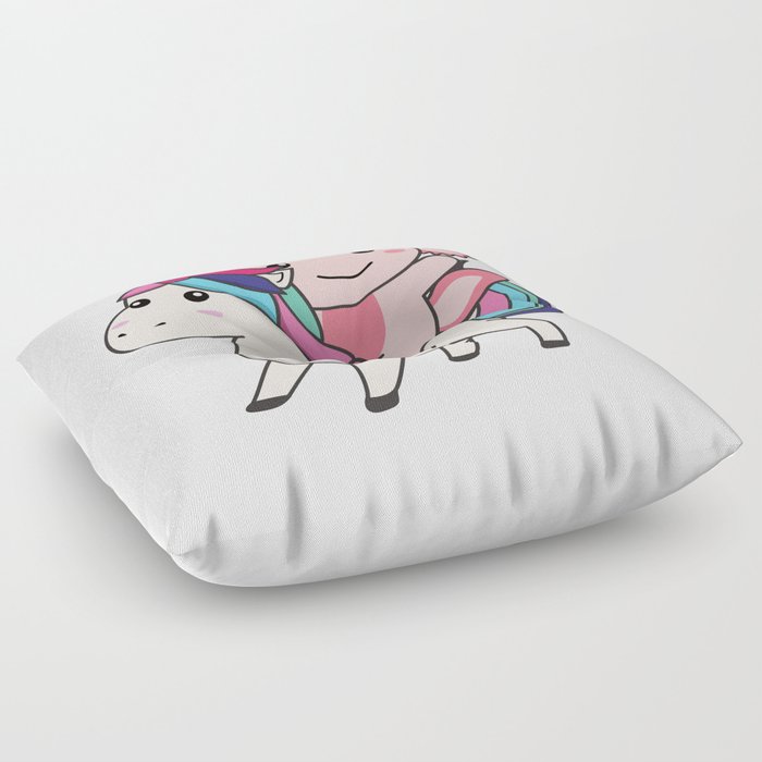 Axolotl Unicorn Cute Animals Unicorns Axolotls Floor Pillow